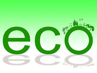 Image showing Nature Word Represents Eco Friendly And Earth