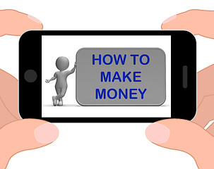 Image showing How To Make Money Phone Means Prosper And Generate Income