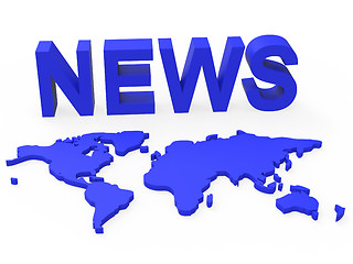 Image showing News World Means Newsletter Globalization And Globalise