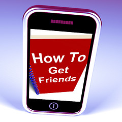 Image showing How to Get Friends on Phone Represents Getting Buddies