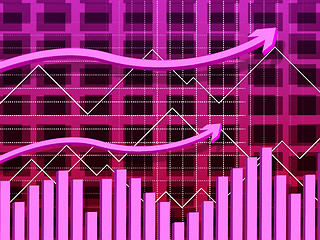 Image showing Bar Graph Represents Grow Bargraph And Growth