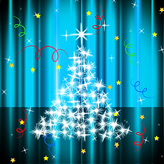 Image showing Xmas Tree Represents Live Event And Celebration