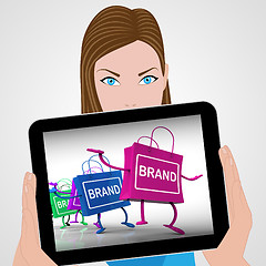 Image showing Brand Bags Displays Marketing, Brands, and Labels