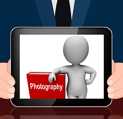 Image showing Photography Book And Character Displays Take Pictures Or Photogr