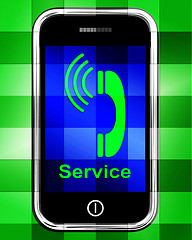 Image showing Service  On Phone Displays Call For Help