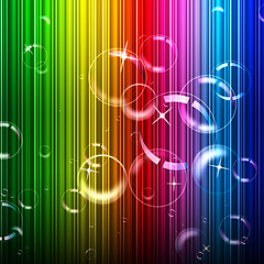 Image showing Bubbles Background Represents Design Color And Abstract