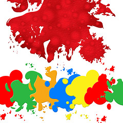 Image showing Paint Color Indicates Blots Splashes And Blob