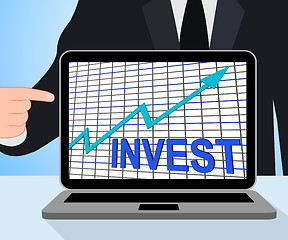 Image showing Invest Chart Graph Displays Increase Investment