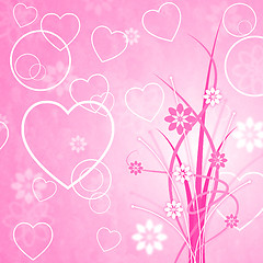 Image showing Pink Background Means Valentines Day And Abstract