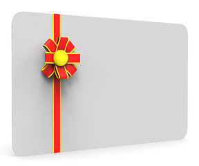 Image showing Gift Card Represents Blank Space And Copy