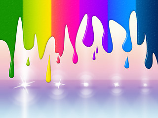 Image showing Color Spotlight Represents Paint Colors And Colorful