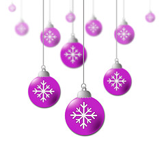 Image showing Xmas Balls Means New Year And Bauble