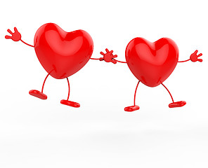 Image showing Holding Hands Represents Valentine Day And Friendship