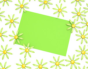 Image showing Gift Card Shows Text Space And Bouquet