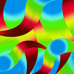 Image showing Twirl Background Means Design Vibrant And Wave