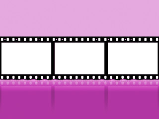 Image showing Mauve Copyspace Shows Camera Film And Cinematography