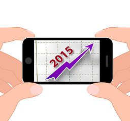 Image showing Graph 2015 Displays Financial Forecast Projecting Growth