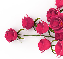 Image showing Love Roses Represents Passion Romance And Dating