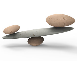 Image showing Spa Stones Represents Equal Value And Balanced