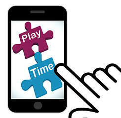 Image showing Play Time Puzzle Displays Fun And Leisure For Children