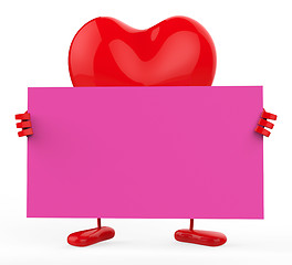 Image showing Heart Copyspace Indicates Valentine Day And Communication
