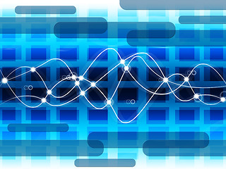 Image showing Background Grid Means Abstract Pattern And Electricity