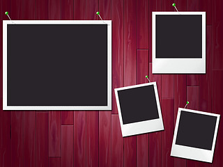 Image showing Photo Frames Shows Empty Space And Copy