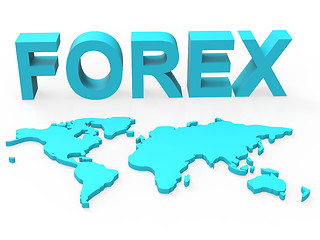 Image showing World Forex Indicates Worldwide Trading And Currency