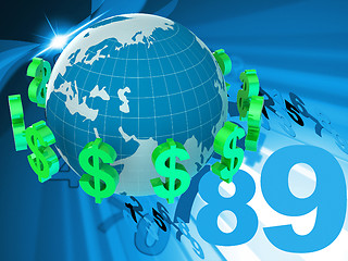 Image showing Forex Dollars Represents Foreign Currency And Bank