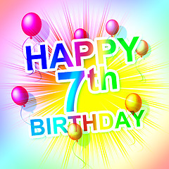 Image showing Happy Birthday Represents Fun Celebration And Celebrations