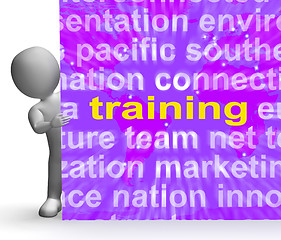 Image showing Training Word Cloud Sign Means Education Development And Learnin