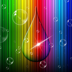 Image showing Rain Drop Indicates Color Swatch And Backgrounds