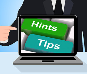 Image showing Hints Tips Computer Mean Guidance And Advice