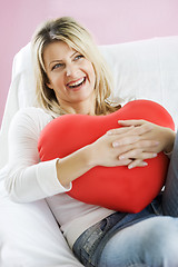 Image showing happy woman in love