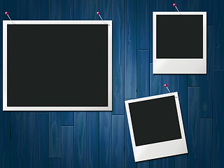 Image showing Photo Frames Represents Blank Space And Background