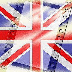 Image showing Union Jack Represents British Flag And Background