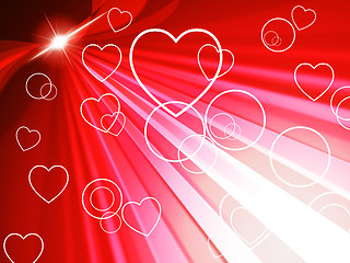 Image showing Background Red Means Valentines Day And Backdrop