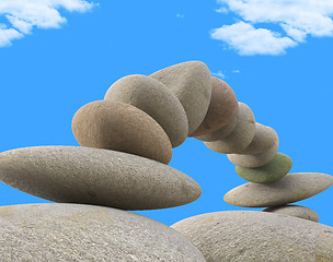 Image showing Spa Stones Indicates Relax Wellness And Equilibrium