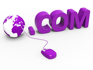 Image showing Dot Com Shows World Wide Web And .Com