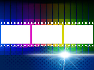 Image showing Color Copyspace Means Negative Film And Blank