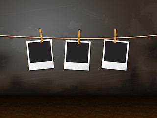 Image showing Photo Frames Indicates Empty Space And Background