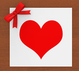 Image showing Copyspace Heart Represents Valentine Day And Love