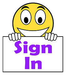 Image showing Sign In Sign Shows Log On Online
