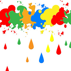 Image showing Splash Background Indicates Paint Colors And Backdrop