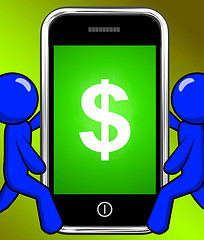 Image showing Dollar Sign On Phone Displays $ Currency