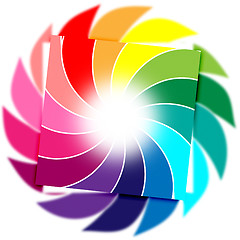 Image showing Color Background Means Whirl Whirling And Colourful