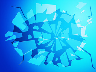Image showing Broken Glass Means Text Space And Backdrop