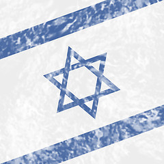Image showing Israel Grunge Shows Waving Flag And Country