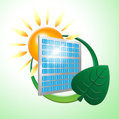 Image showing Solar Panel Shows Alternative Energy And Environment