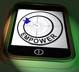 Image showing Empower Smartphone Displays Provide Tools And Encouragement